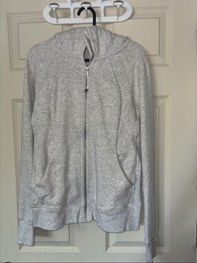Light Heather Gray Zip-Up Hoodie